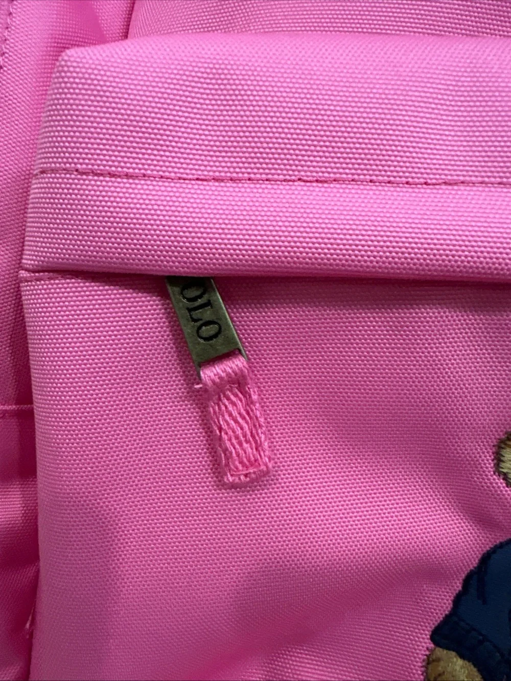Polo by Ralph Lauren Pink Polo Bear Kids Backpack